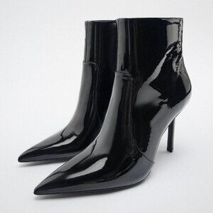 Zara black ankle boots
